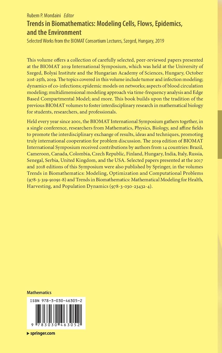 Rückseitencover Trends in Biomathematics: Modeling Cells, Flows, Epidemics, and the Environment