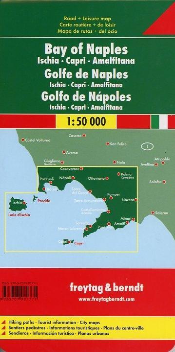 Beispielinhalt (Bild) Golf von Neapel - Ischia - Capri - Amalfitana 1 : 50 000 Autokarte
