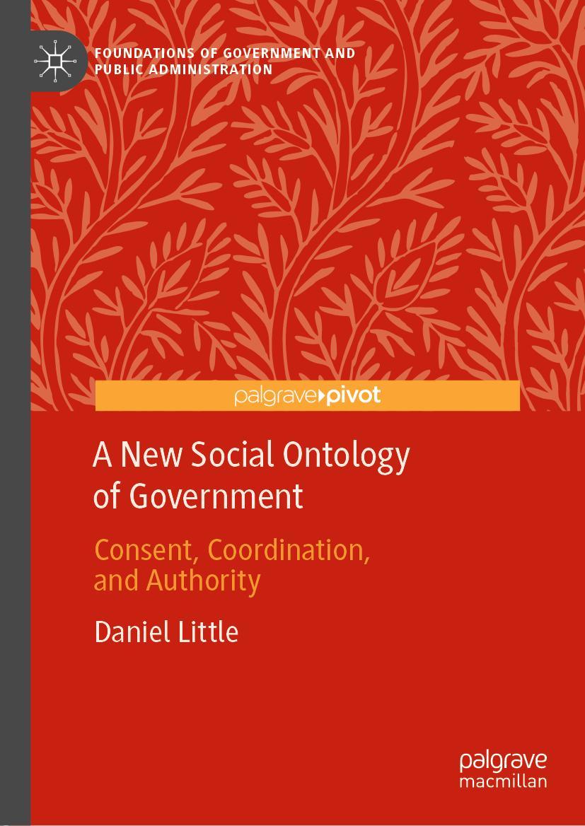 Vorderes Coverbild A New Social Ontology of Government
