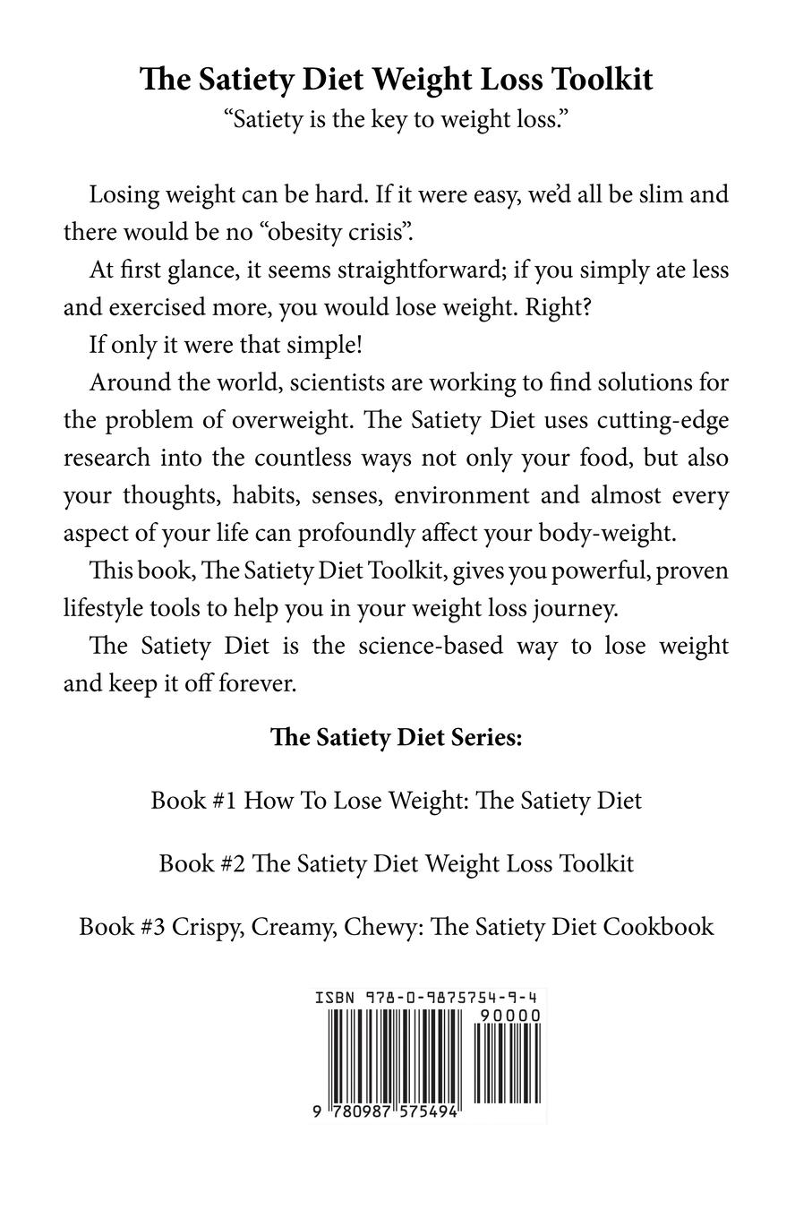 Rückseitencover The Satiety Diet Weight Loss Toolkit
