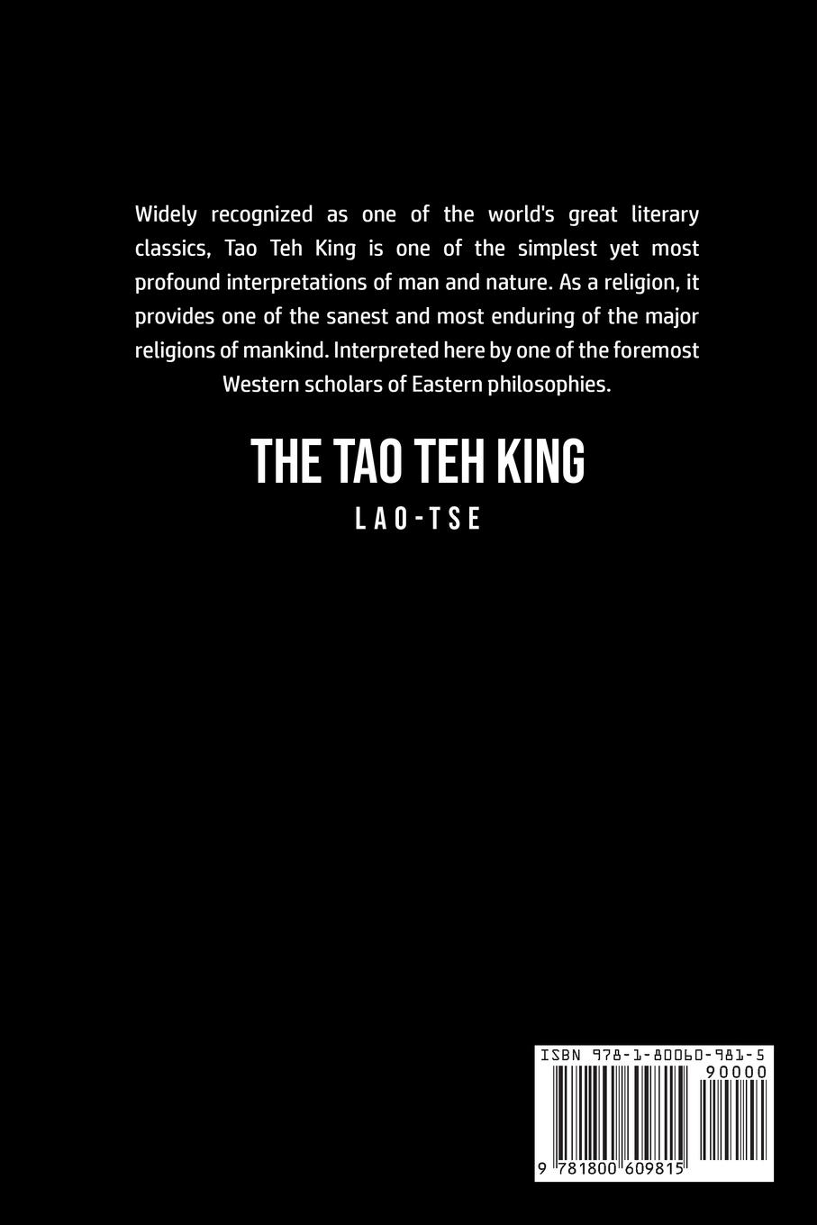 Rückseitencover The Tao Teh King