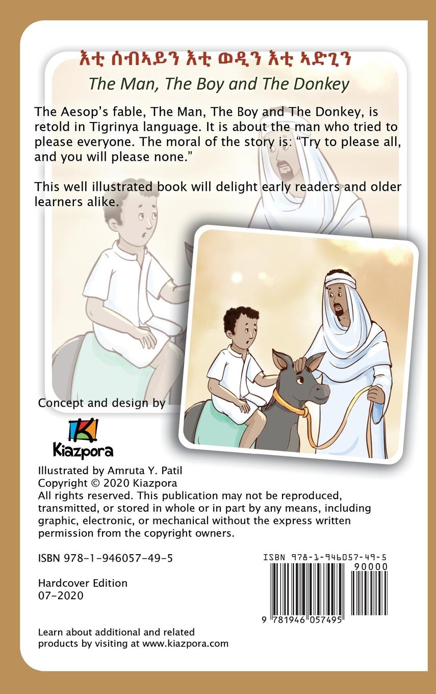 Rückseitencover The Man, The Boy and The Donkey - Tigrinya Children's Book