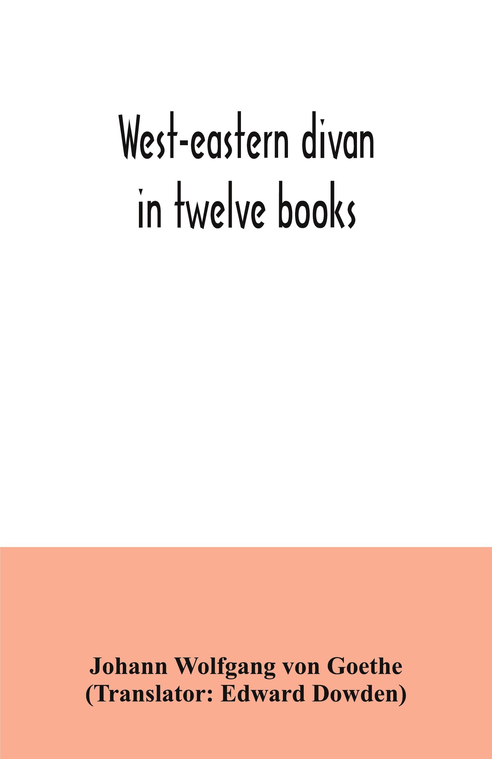 Vorderes Coverbild West-eastern divan