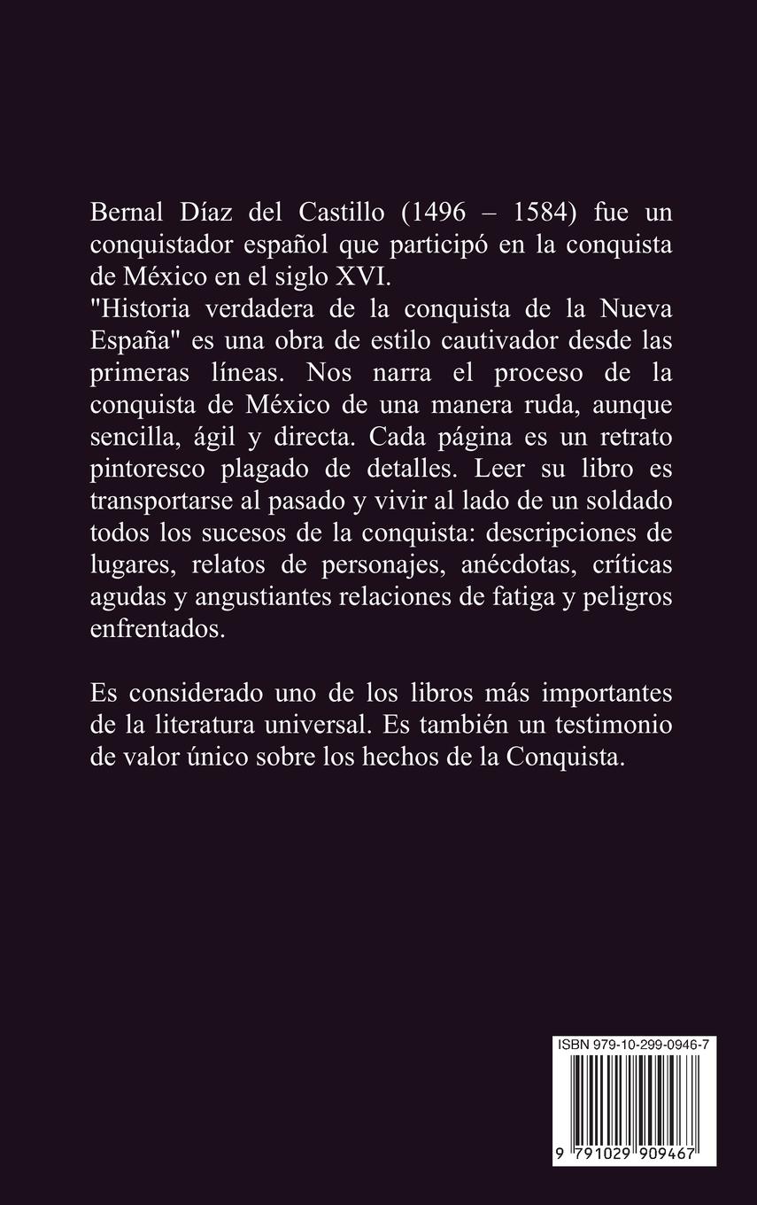 Rückseitencover Historia verdadera de la conquista de la Nueva España