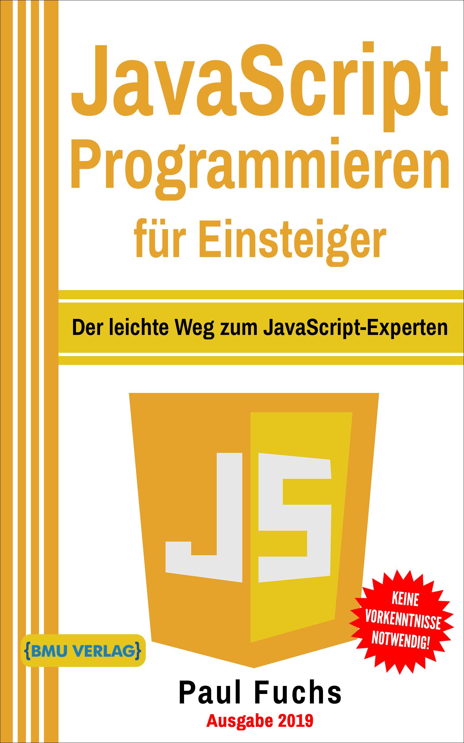 Vorderes Coverbild JavaScript Programmieren für Einsteiger
