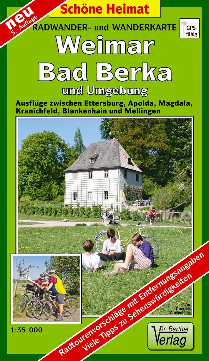 Vorderes Coverbild Weimar, Bad Berka und Umgebung 1 : 35 000. Radwander-und Wanderkarte