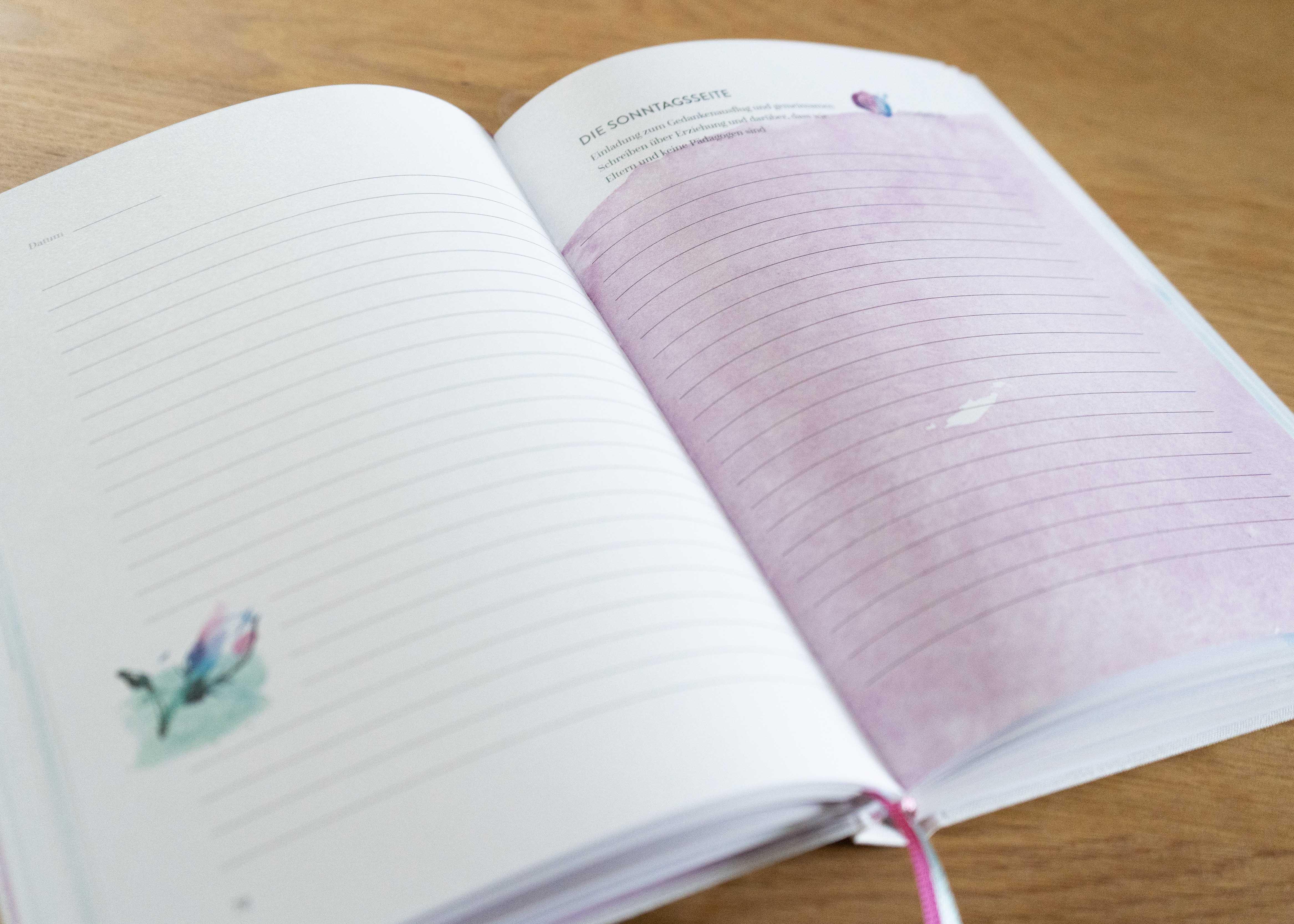 Beispielinhalt (Bild) Es wird Zeit - Das Tagebuch zum Klagen, Lachen, Klügerwerden