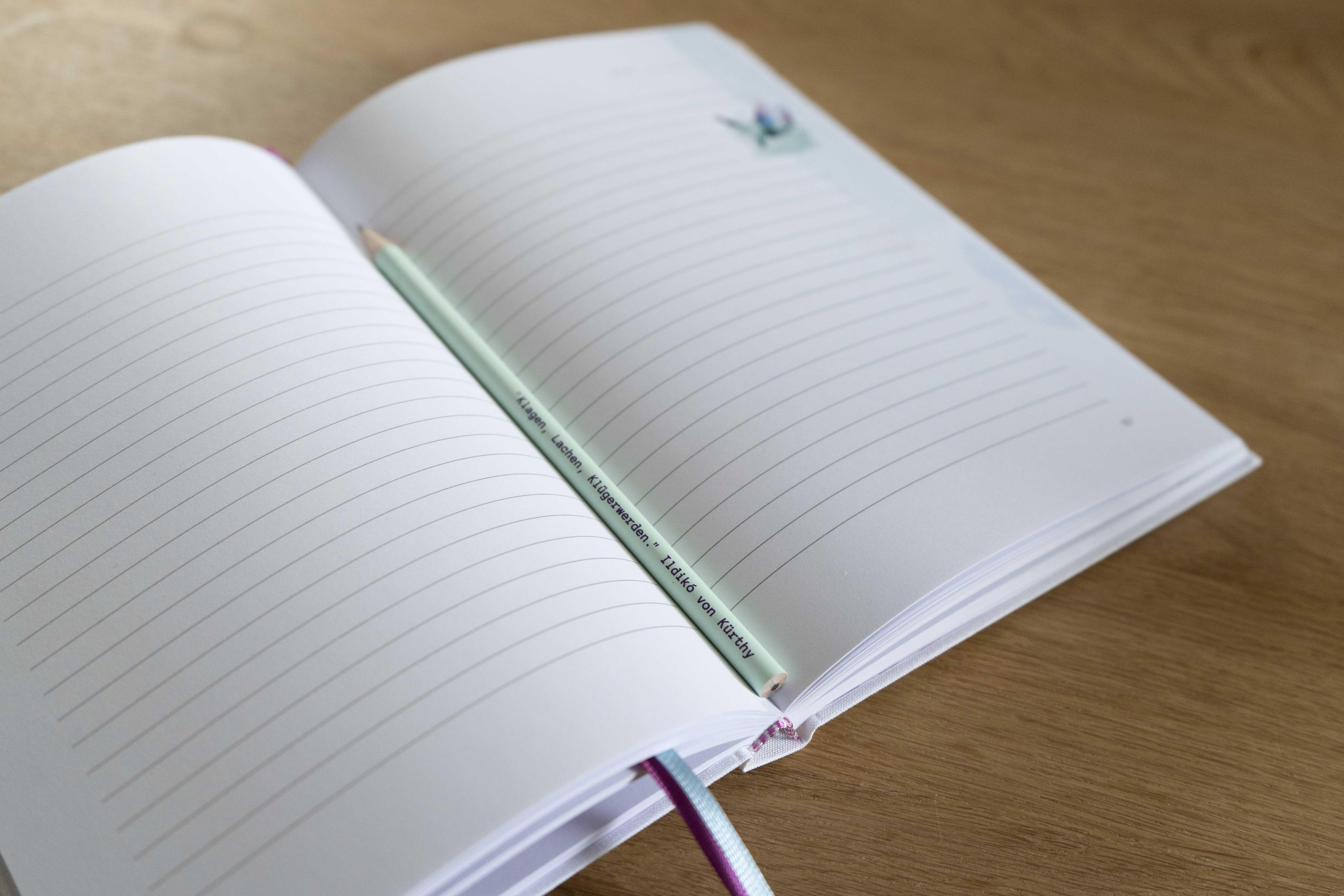 Beispielinhalt (Bild) Es wird Zeit - Das Tagebuch zum Klagen, Lachen, Klügerwerden