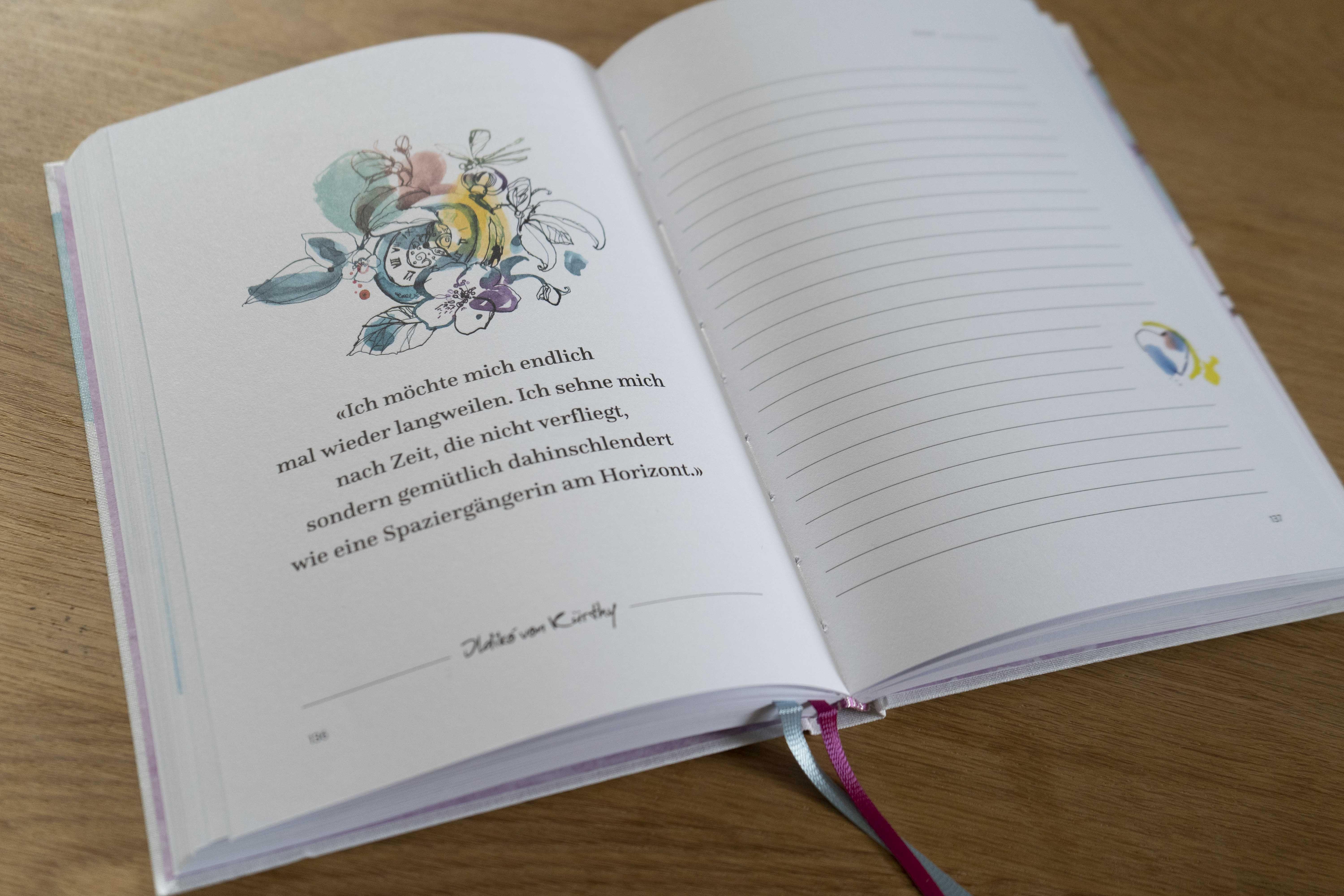 Beispielinhalt (Bild) Es wird Zeit - Das Tagebuch zum Klagen, Lachen, Klügerwerden