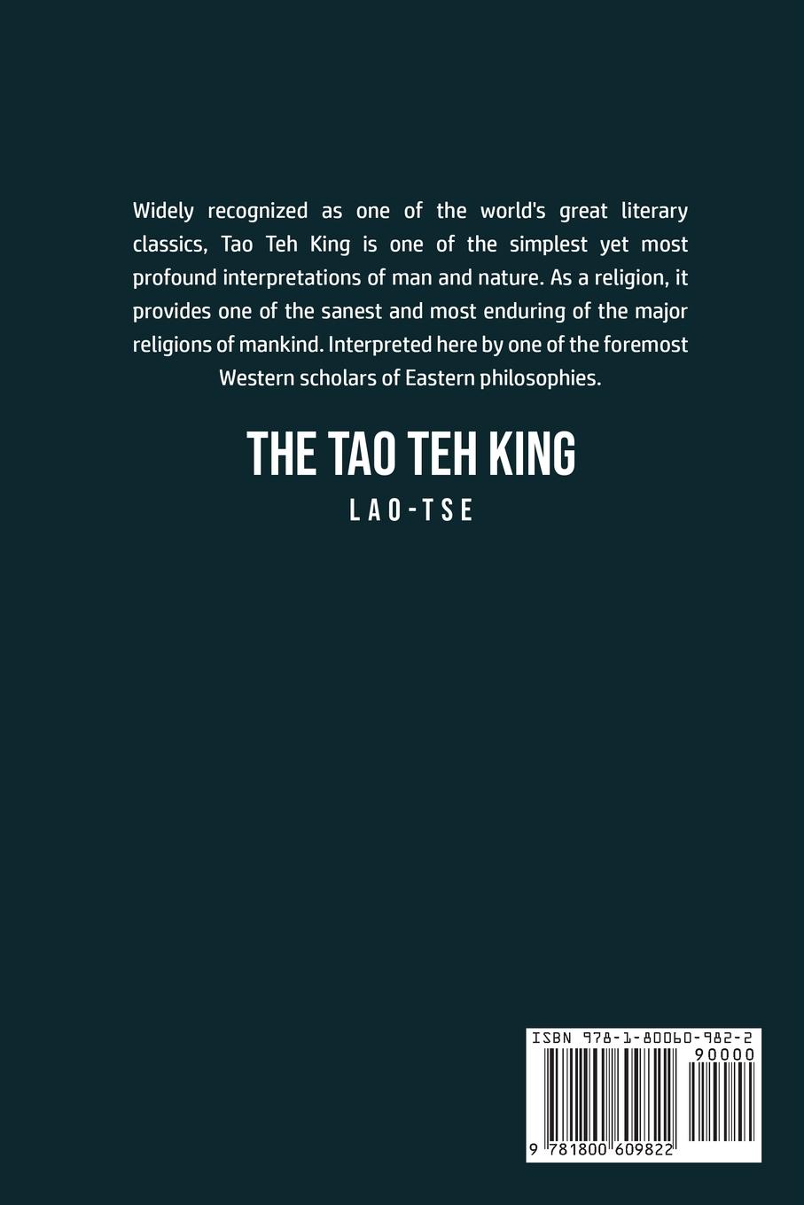 Rückseitencover The Tao Teh King