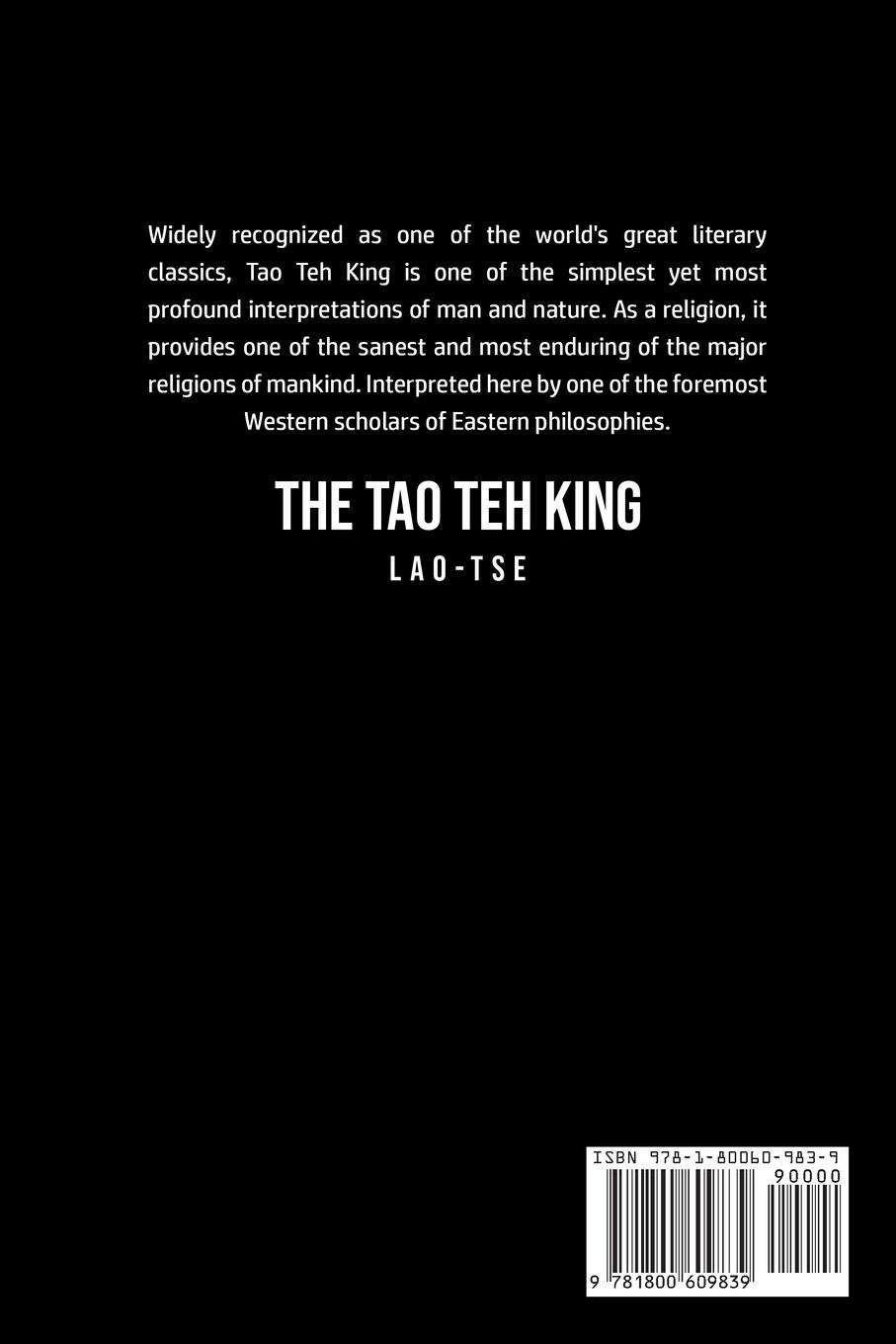 Rückseitencover The Tao Teh King