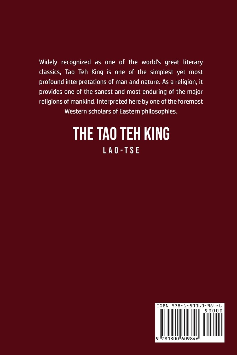 Rückseitencover The Tao Teh King