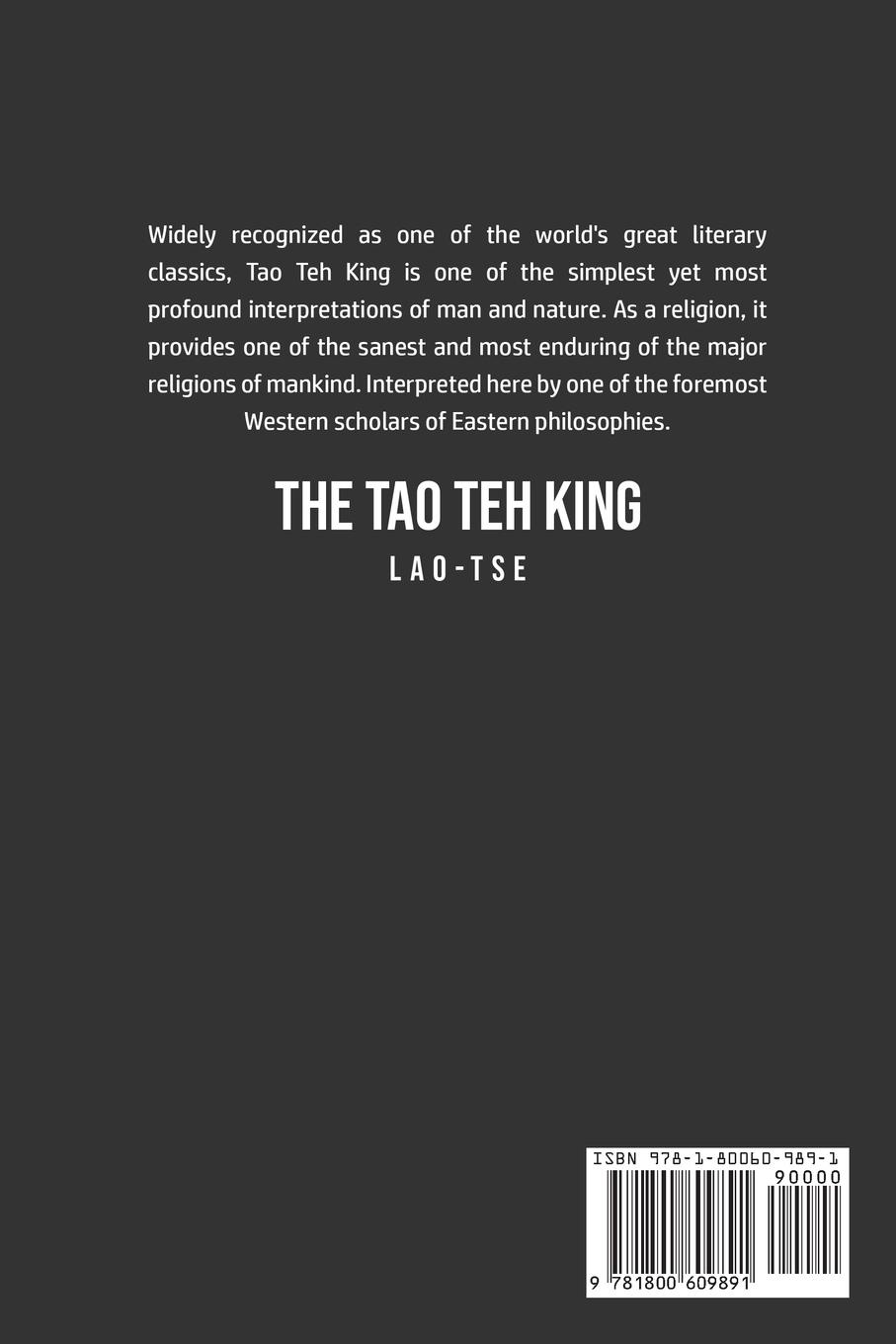 Rückseitencover The Tao Teh King