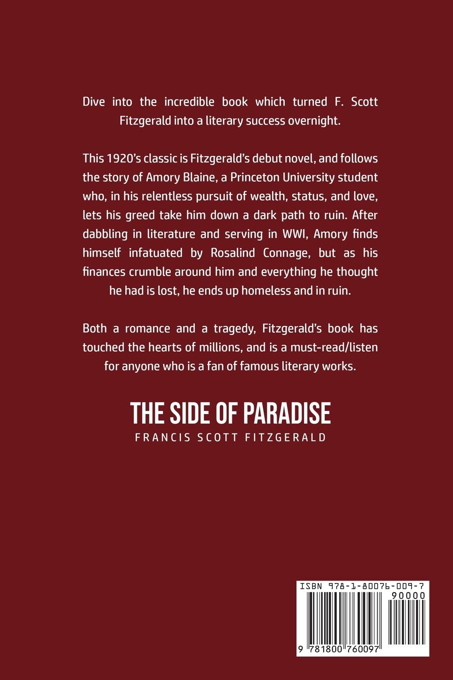 Rückseitencover The Side of Paradise