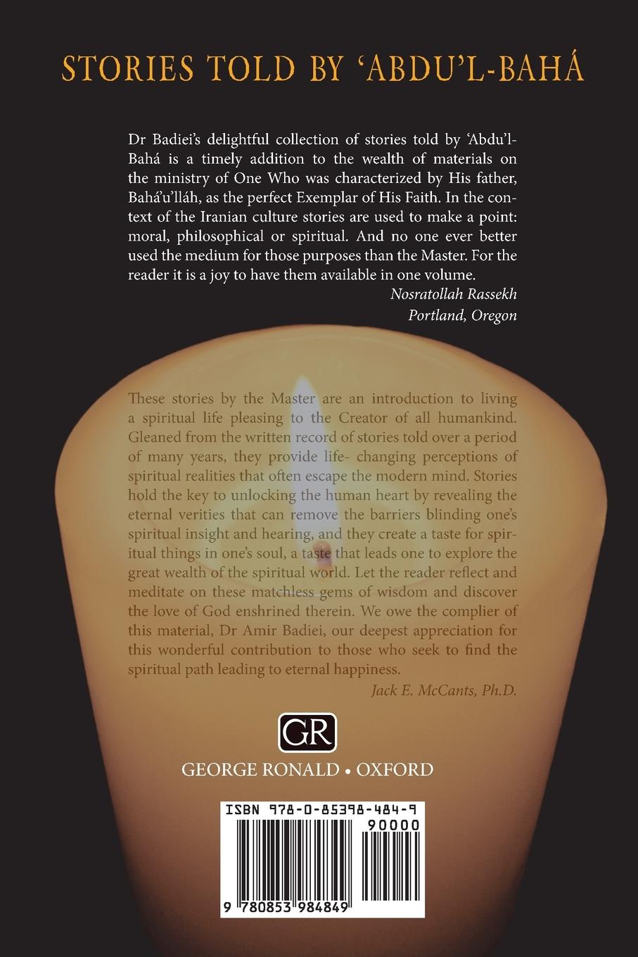 Rückseitencover Stories Told by 'Abdu'l-Baha