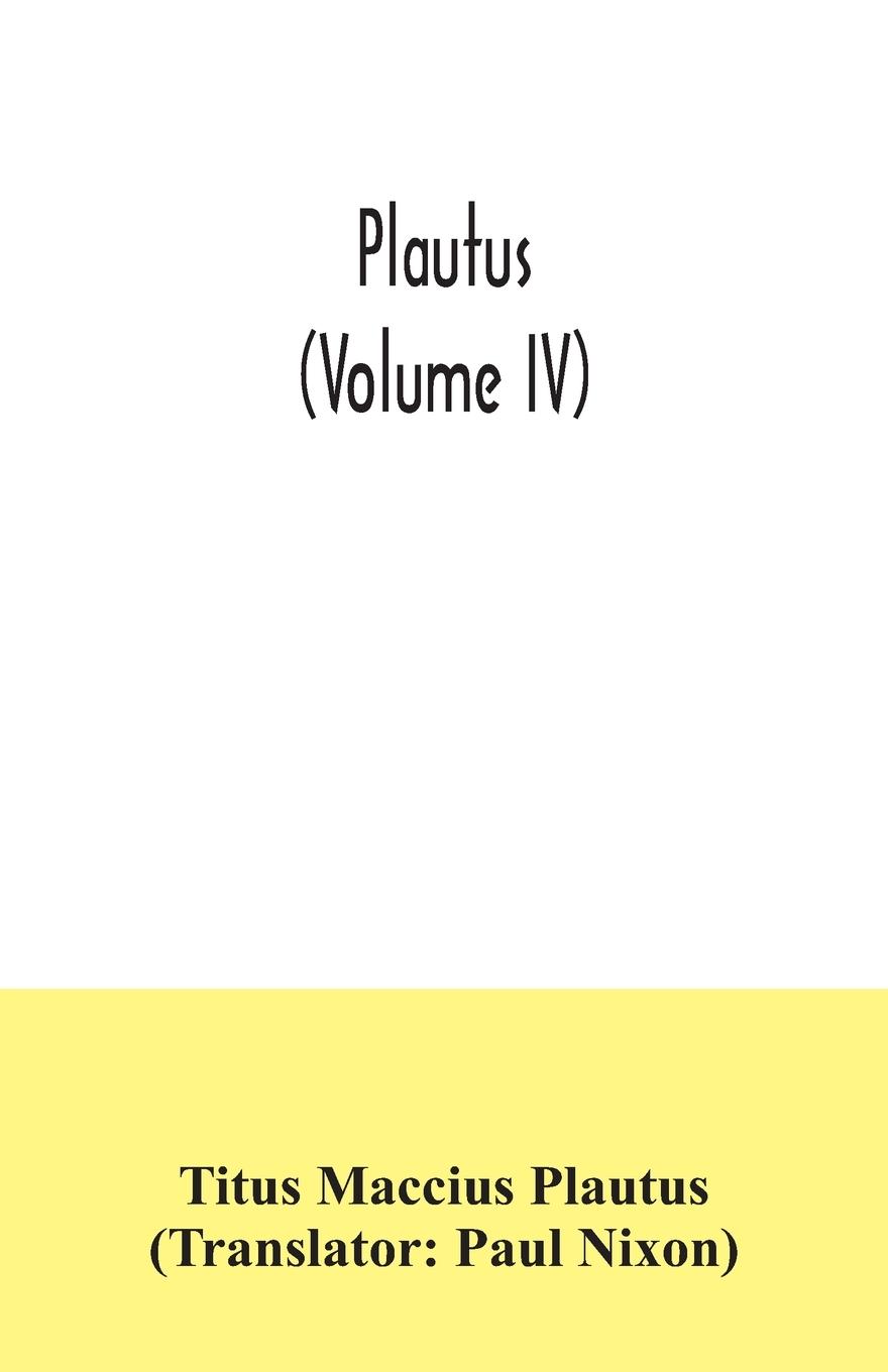Vorderes Coverbild Plautus (Volume IV)