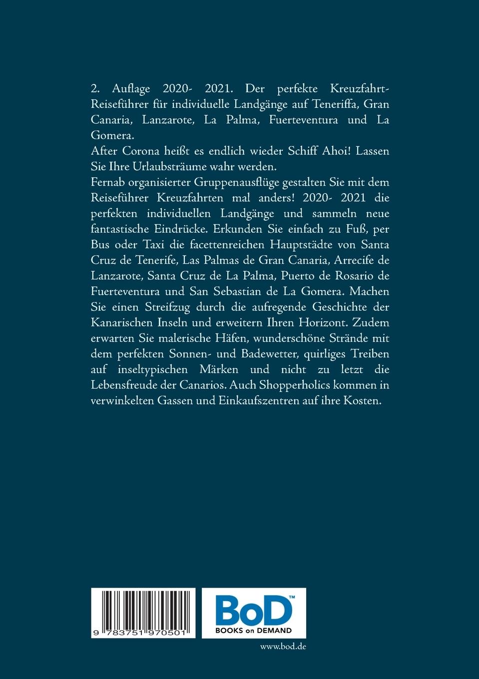 Rückseitencover Kreuzfahrten ...mal anders! Reiseführer Kanaren 2020 / 2021