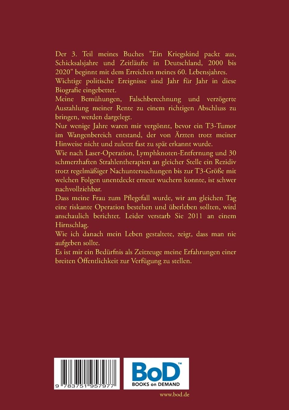 Rückseitencover Ein Kriegskind packt aus