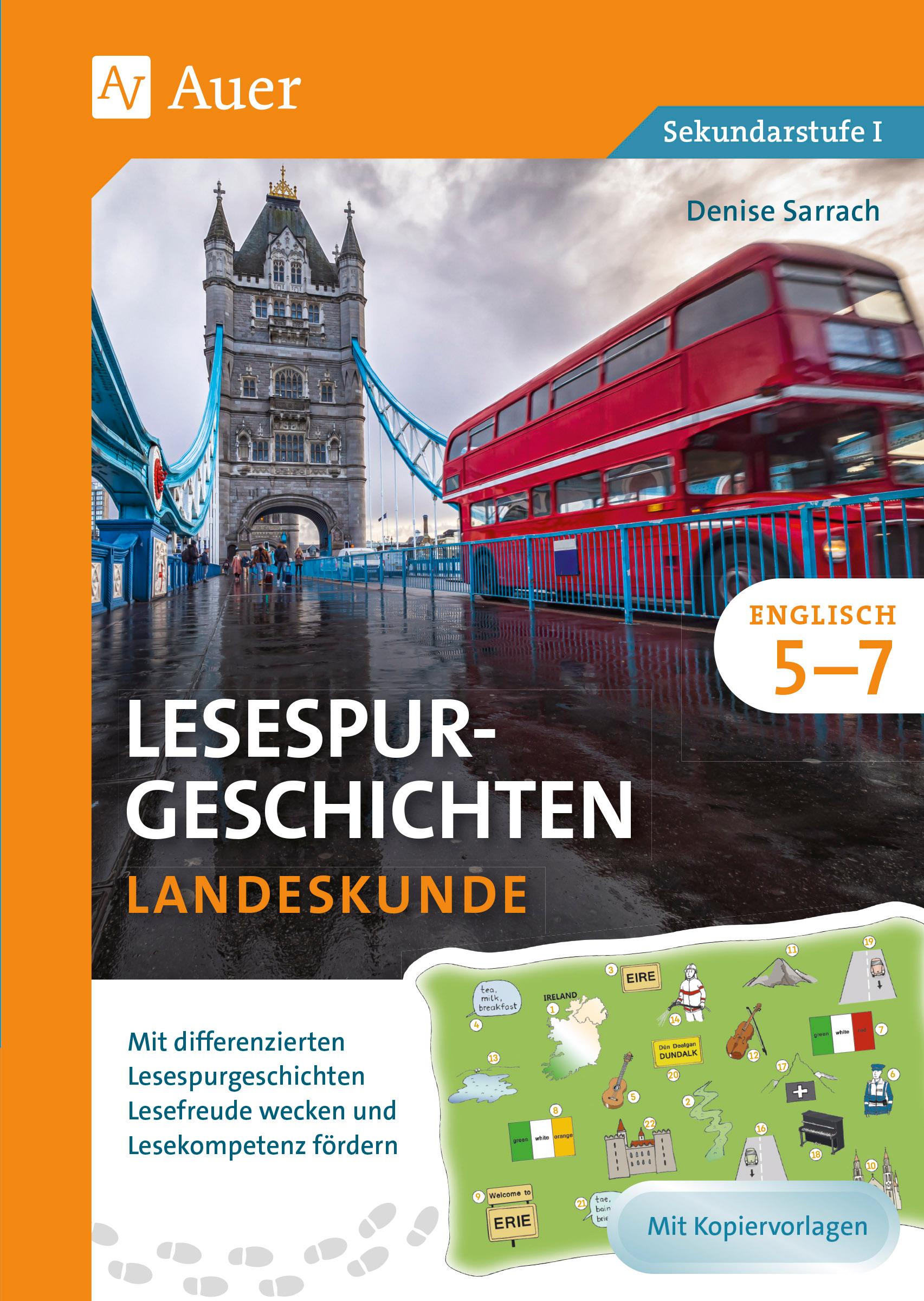 Vorderes Coverbild Lesespurgeschichten Englisch Landeskunde 5-7