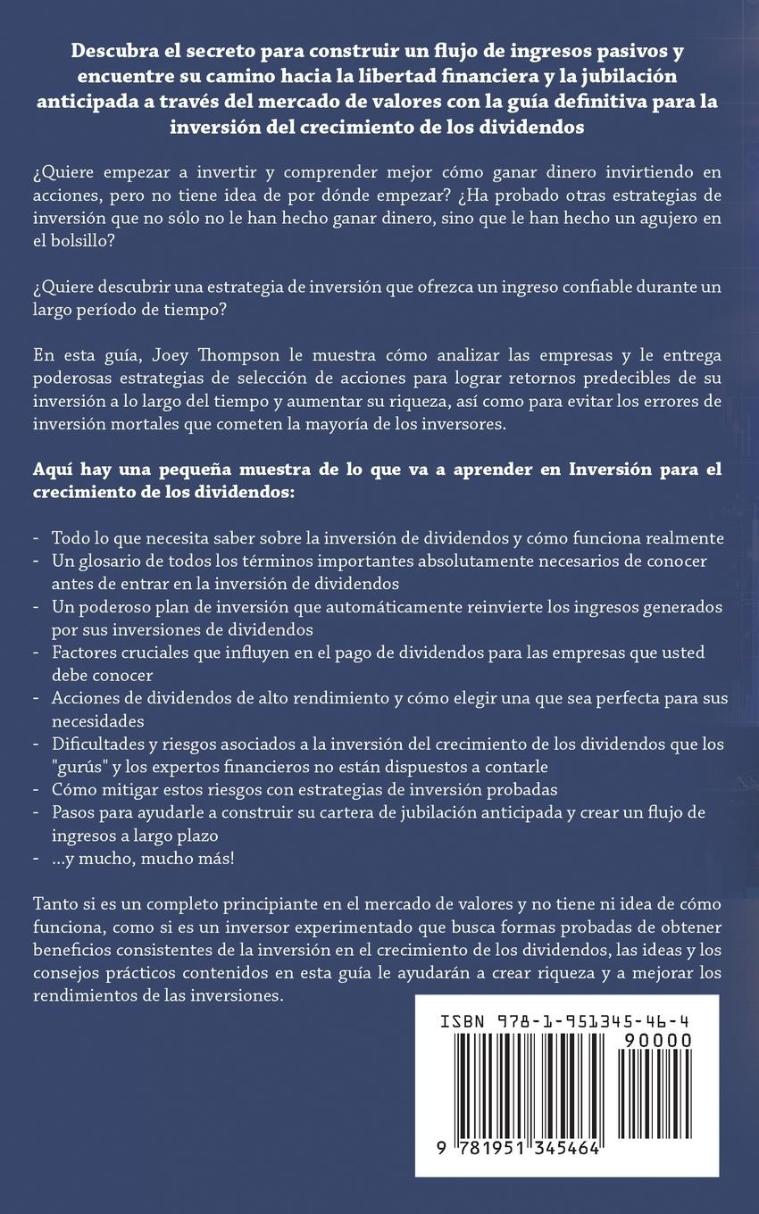 Rückseitencover Inversión en el crecimiento de dividendos