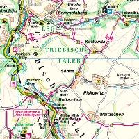 Beispielinhalt (Bild) Linkselbische Täler zwischen Dresden und Meißen 1 : 33 000