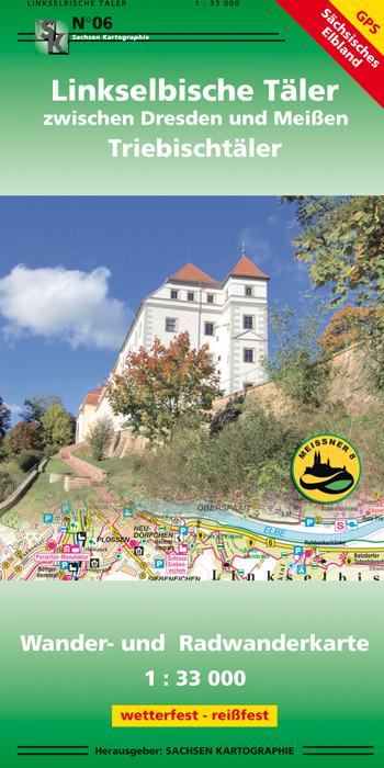 Vorderes Coverbild Linkselbische Täler zwischen Dresden und Meißen 1 : 33 000