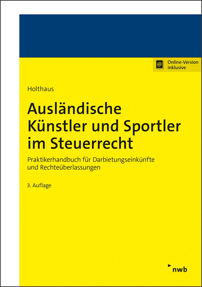 Vorderes Coverbild Ausländische Künstler und Sportler im Steuerrecht