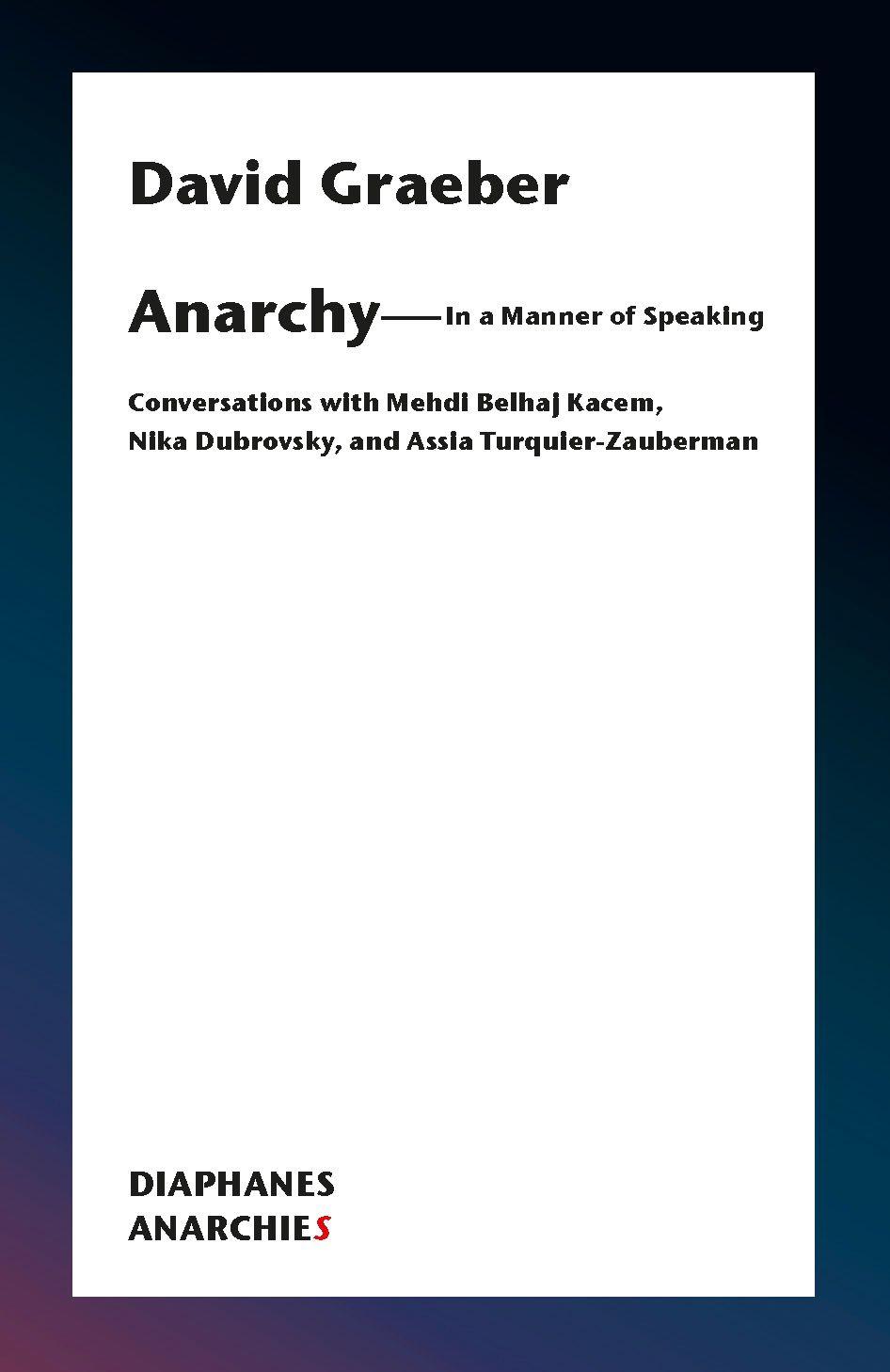 Vorderes Coverbild Anarchy-In a Manner of Speaking