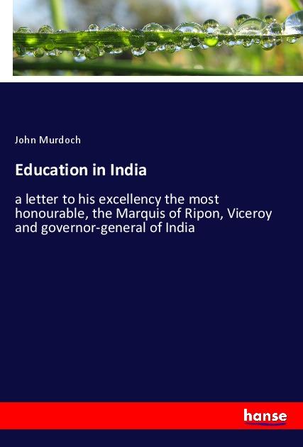Vorderes Coverbild Education in India