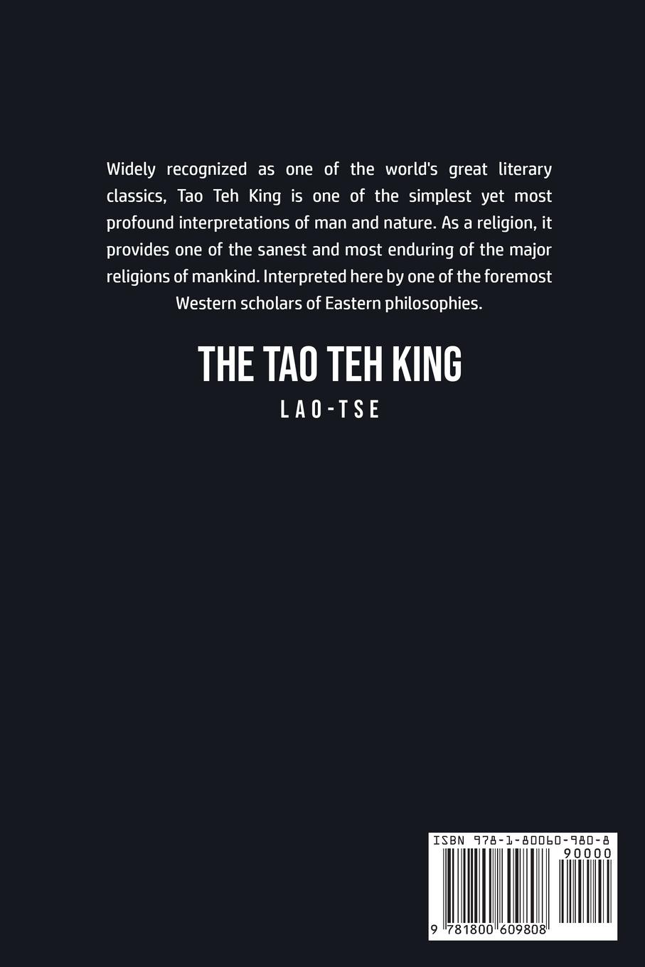 Rückseitencover The Tao Teh King