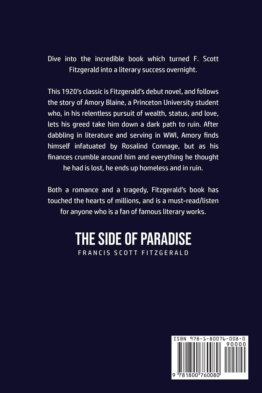 Rückseitencover The Side of Paradise