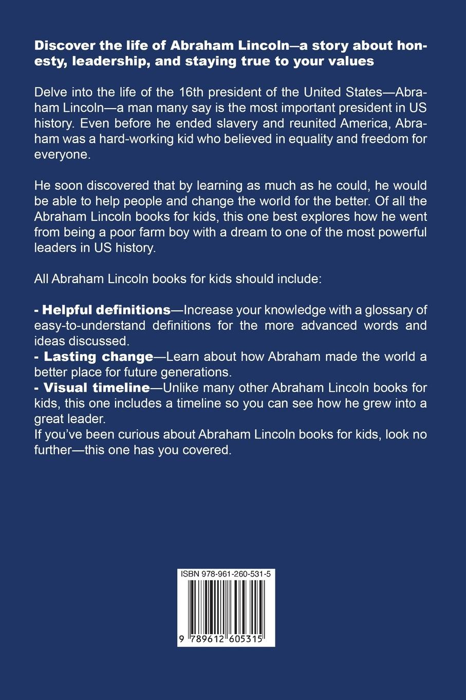 Rückseitencover A Child's History of Abraham Lincoln