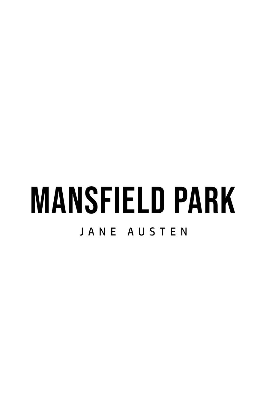Vorderes Coverbild Mansfield Park
