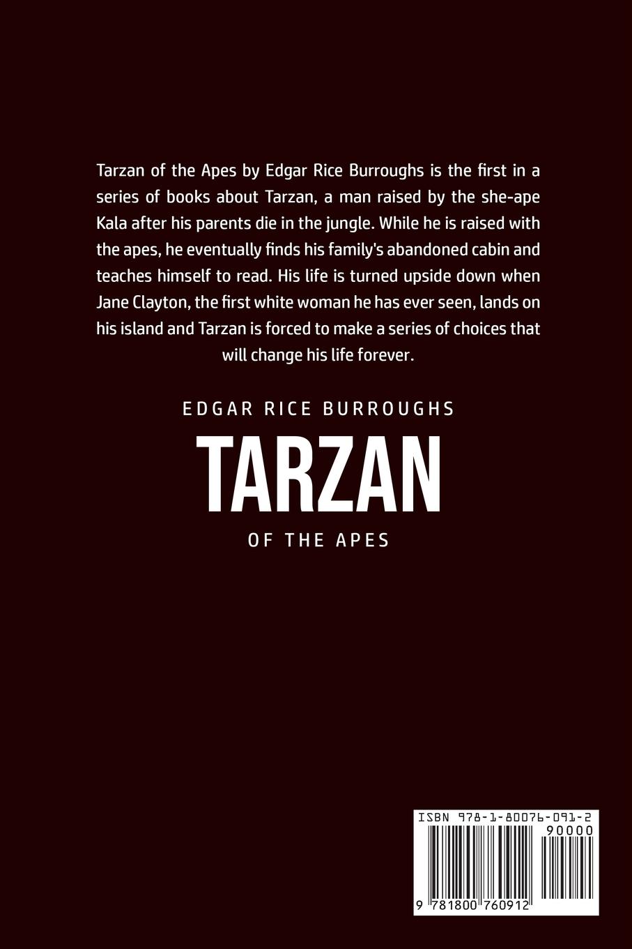 Rückseitencover Tarzan of the Apes