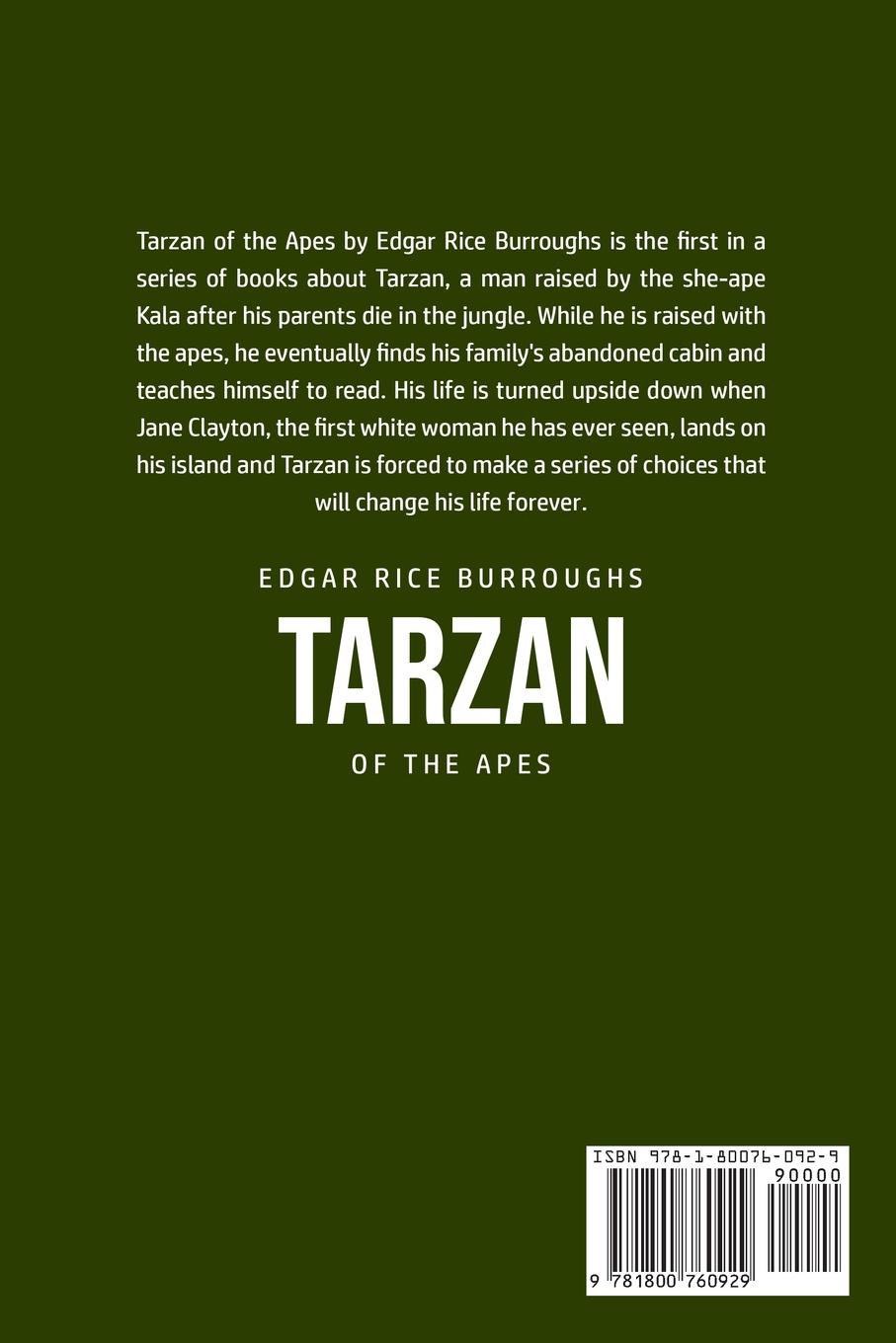 Rückseitencover Tarzan of the Apes