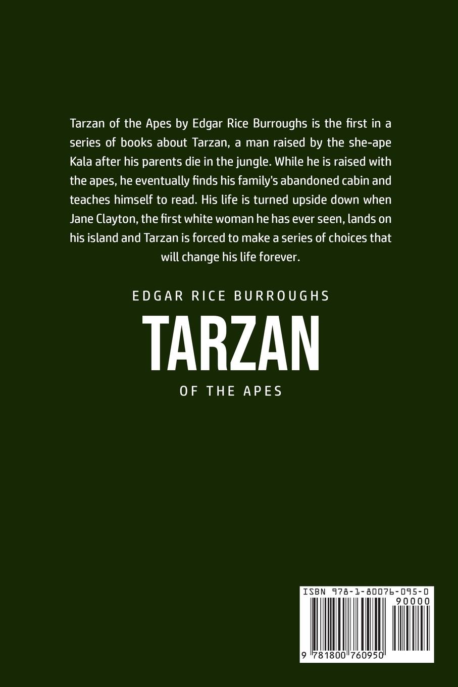 Rückseitencover Tarzan of the Apes