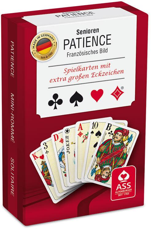Vorderes Coverbild Senioren Patience. Französisches Bild