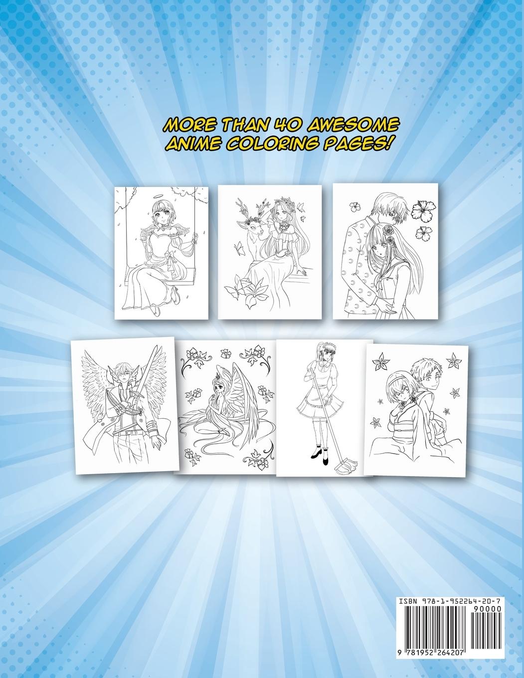 Rückseitencover Anime Coloring Book