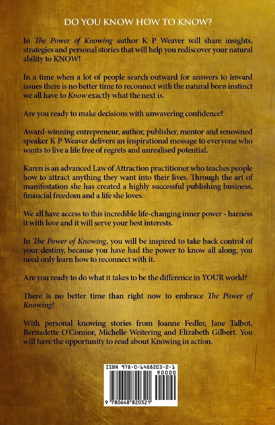 Rückseitencover The Power of Knowing