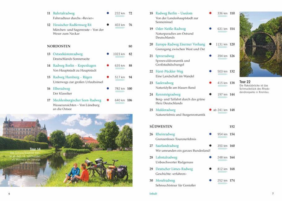 Beispielinhalt (Bild) Deutschlands schönste Radfernwege