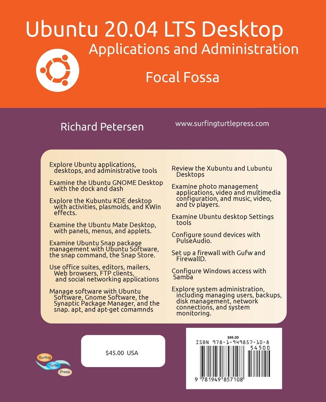 Rückseitencover Ubuntu 20.04 LTS Desktop