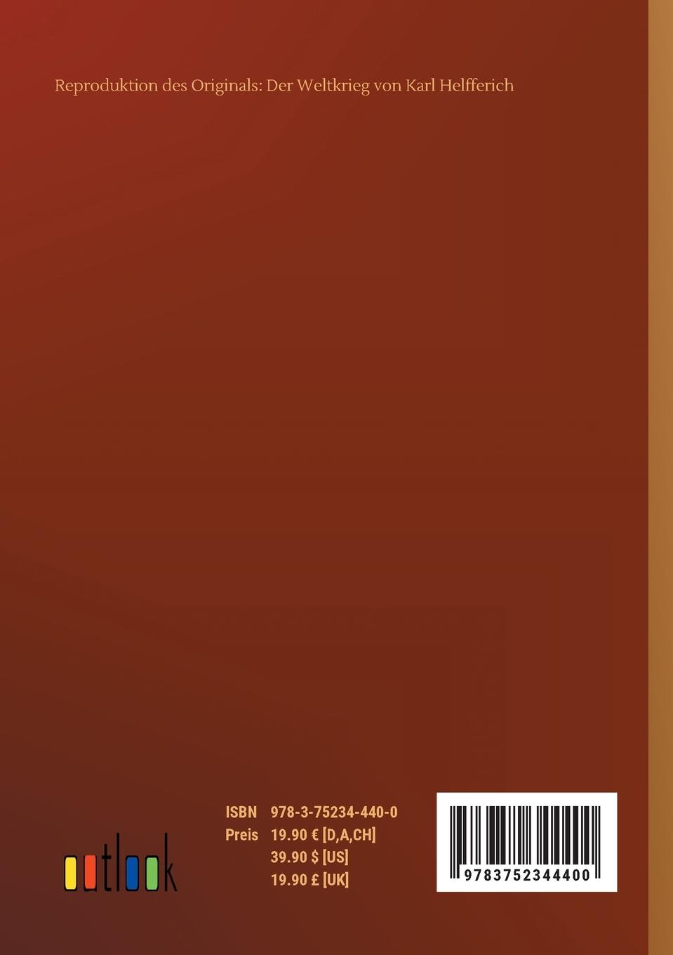 Rückseitencover Der Weltkrieg