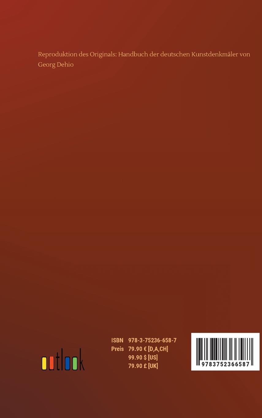 Rückseitencover Handbuch der deutschen Kunstdenkmäler