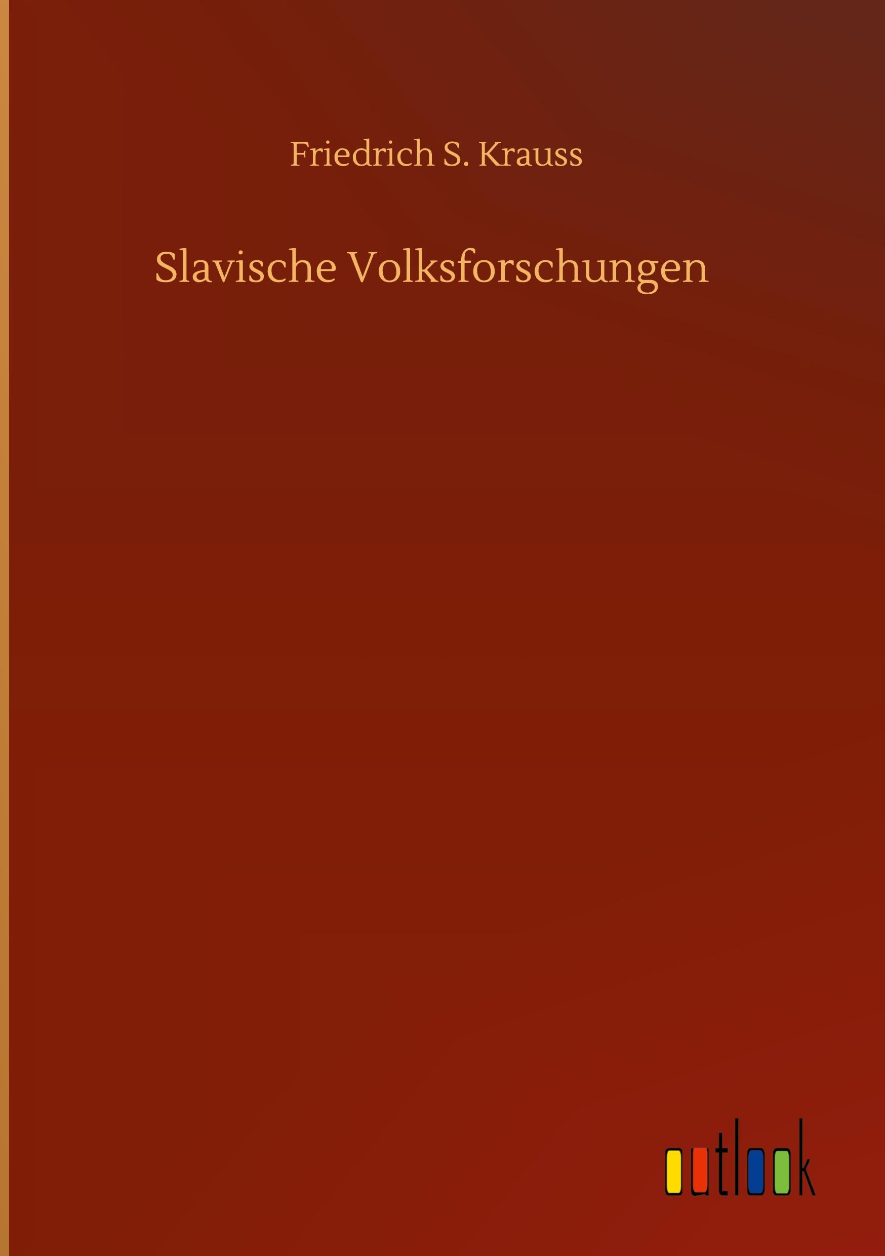 Vorderes Coverbild Slavische Volksforschungen