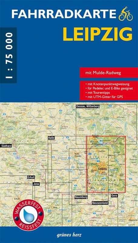Vorderes Coverbild Leipzig 1 : 75 000 Fahrradkarte