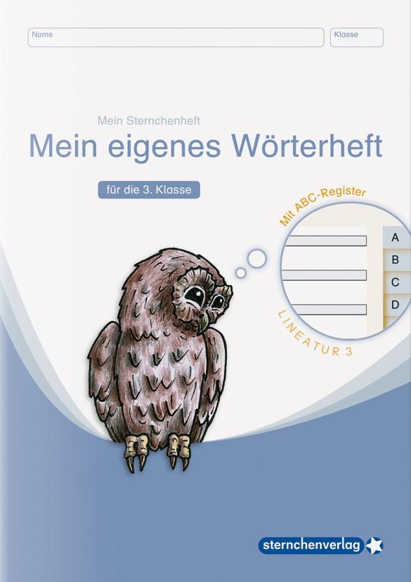 Vorderes Coverbild Mein eigenes Wörterheft - Lineatur 3 mit seitlichem ABC-Register