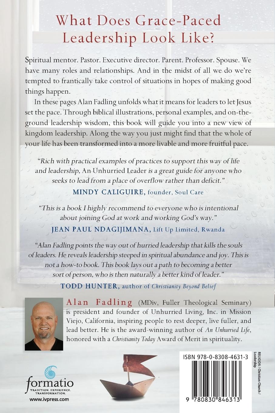 Rückseitencover An Unhurried Leader