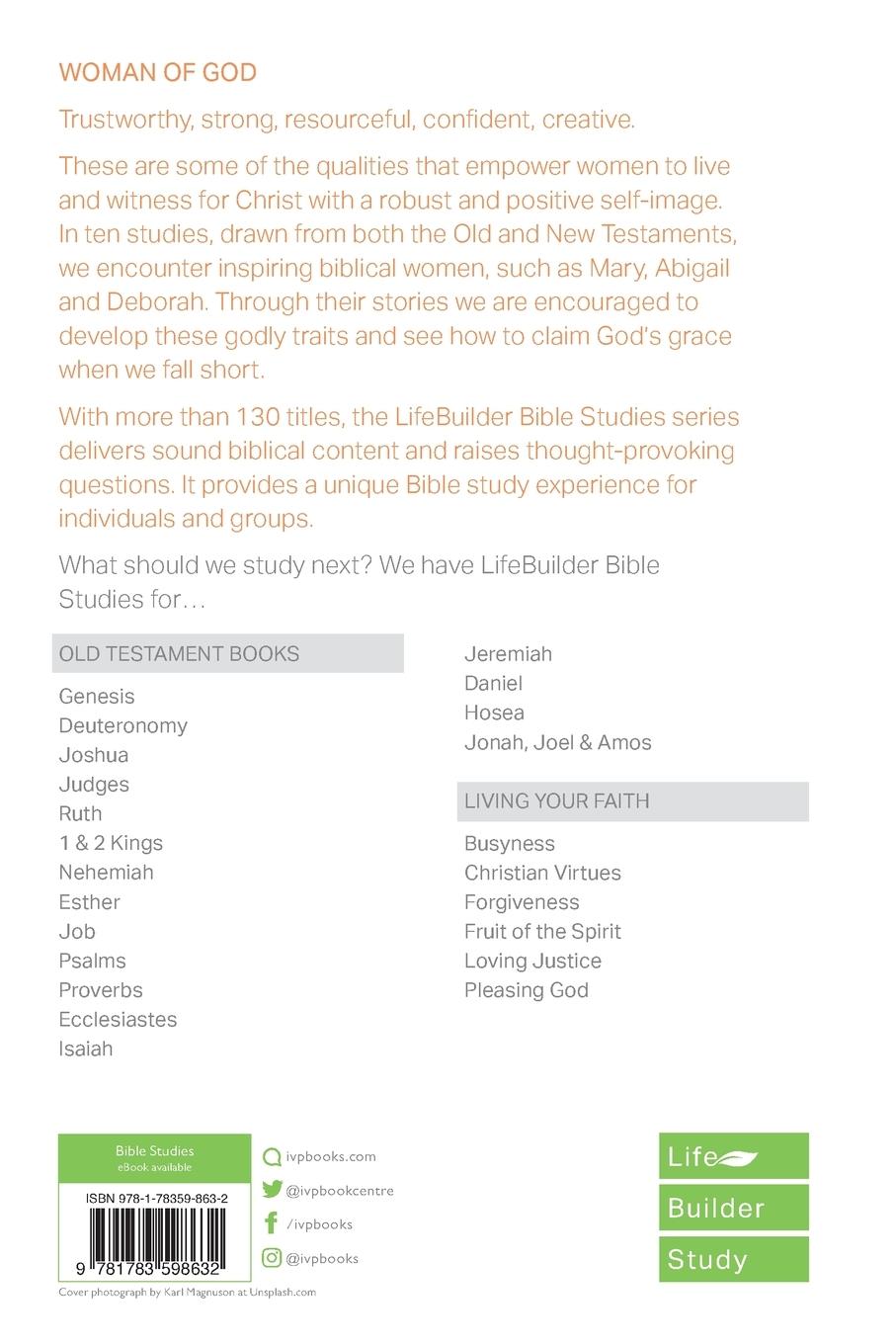 Rückseitencover Woman of God (Lifebuilder Study Guides)