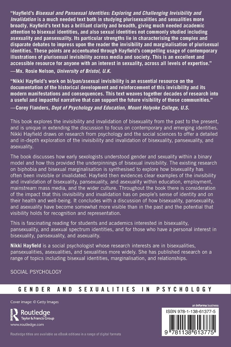 Rückseitencover Bisexual and Pansexual Identities