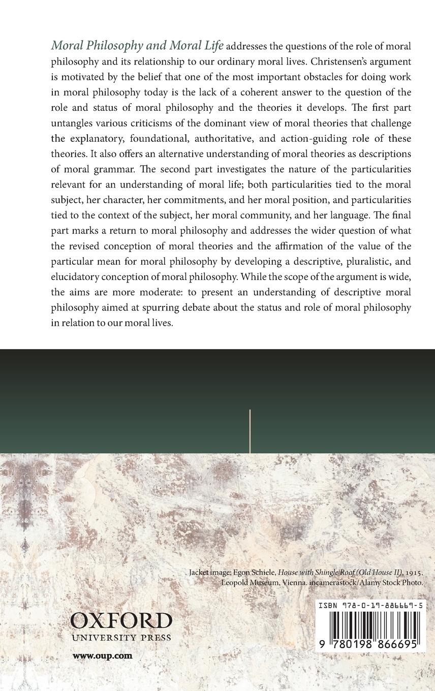 Rückseitencover Moral Philosophy & Moral Life C